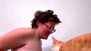 Hot brunette big boobs toying pink pussy