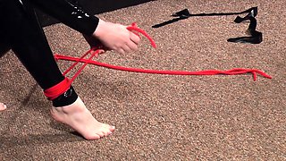 Bdsm bitch toys ass and pierced pussy in fetish hd solo
