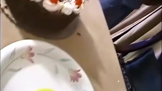 Naughty slut rides monster black dick