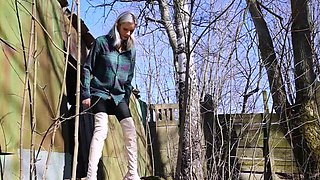 Euro amateur blonde pounded in public cab