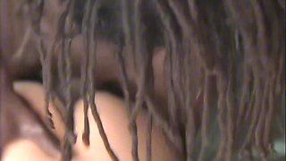 White COUGAR luvs taking long black dinky while cuckold on her hubby