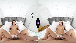 Matty Mila rides a big dick in stunning virtual reality