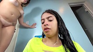 Lesbian Pee Drinking - Sweet Young Girls Swallow Piss in Shower HD