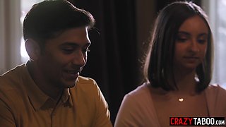 Reagan Foxx fucks lesbian and boyfriend