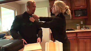 Amazing blonde secretary fucks A Co-worker