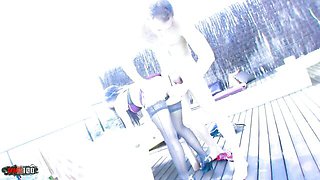 Come-hither Jordanne Kali and Leo Galvez's mmm100 clip