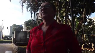 Granny Fuck in City Trailer - Homemade MILF & BBC Bareback with Clarkes & Mya