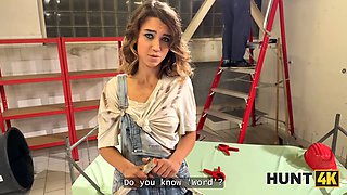 Hunt4k. teenage lady is cheating on her boyfriend with her boss and having real climaxes