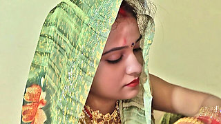 Desi Newly Married Wife Lalita Singh Fucked Hard by Husband - Doggy Style & Blowjob in Bedroom - Full Hindi Dirty Talk