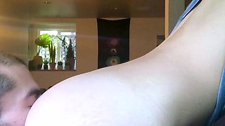 Brunette amateur teen masturbate to her boyfriend