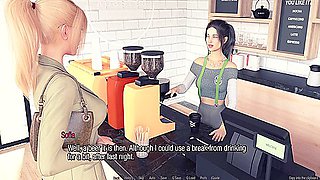 Cheating Sofia And Secret Affairs - Day 3: Aroused By A Womans Touch And Secretly Masturbating While Watching With Car Toon