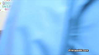 Beautiful mom boobies for principals lonely penis