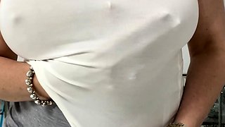 Big boobs milf masturbates with her dildo