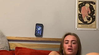 Watch this 19 y.o tattooed goth fingers in and dildo slow then harder