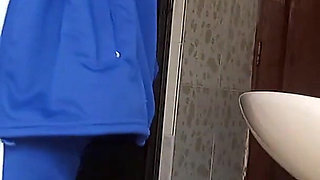 Students in Full Rapid in the College Bathroom