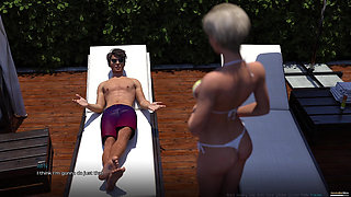 Summer Scent - Meeting the Busty Blonde Stepsister Eve in Her Swimsuit