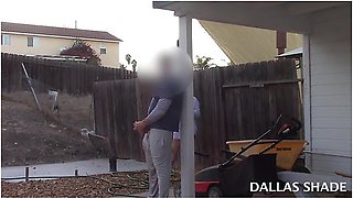 Outside Cock Flashing The Neighbors Wife! & She Starts Taking Photos Before He Comes Home!