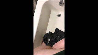 pissing in and on my shorts (old pre T video)