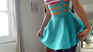 Blonde teen Sierras first erotic masturbation video