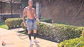 My Busty Boss and Her Big-bootied Friend Swallow My Cock in an Outdoor Threesome