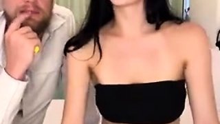 Jessy funny amateur teen brunette toying
