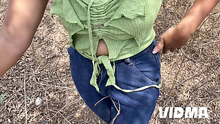 Hot Indian Village Girl Fucked Hard by Neighbor in Jungle - Rough Outdoor Sex