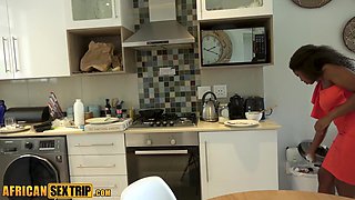 Curvy Maid Is Disciplined in the Kitchen