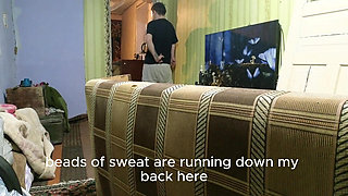 Behind the scenes footage of a bare-ass sex bed transfer