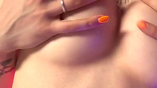 Horny Goth Girl Fucks Herself in Halloween Spooky Night!