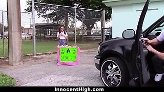 Kharlie Stone gets her tight pussy pounded hard after school by a pigtailed stud