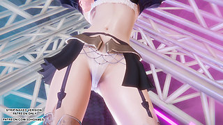 MMD Love It - Seraphine Sexy Kpop Dance League of Legends Hentai Uncensored 4K 60FPS