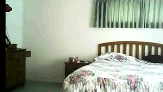 spying on stepmom as she lotions her pussy