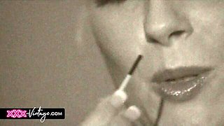 XXX-Vintage featuring Lena Cova and Christina Jolie's natural boobs video