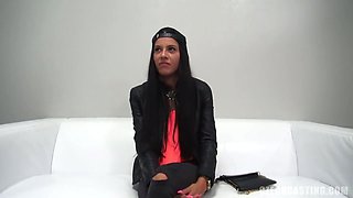 Long Haired Beauty With Flat Tit Getting Nailed At Casting