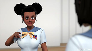 Hentai Sex School Episode 3 - Hentai Student Eats Out His Teacher's Perfect Pussy Until She Orgasms!