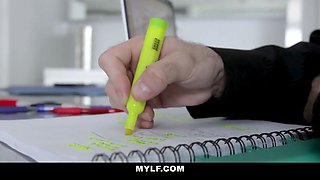 Black underwear cougar Reagan Foxx cum shots