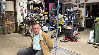 French Pegging - Garage of Humiliation: the Boss Orchestrates a Memorable Punishment with His Dominatrixes