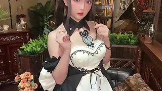 Hoshilily Cosplays Noshiro in Azur Lane Maid Charm
