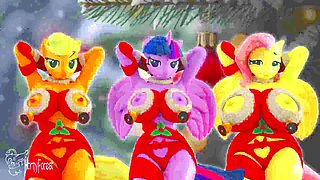 Anthro pony dance - Happy new year!