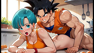 Dragon Ball Z Goku & Horny Bulma Having Sex! Anime Hentai Moaning