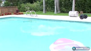 Blonde MILF Barbie Page Pre Party Blowjob With Big Black Cock