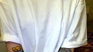 Emo teen Becka solo webcam masturbation