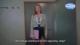 Fucked A Cute Colleague In All Holes For A Promotion. Sex In The Office Toilet