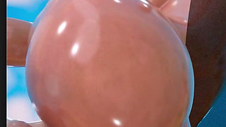 Fat Ass Fortnite Slut Getting Her Tight Oiled up Pussy Fucked