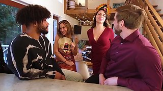 Step-family all gathered to celebrate thanksgiving together!