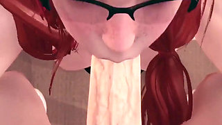 MILF Stepmom Help to Her Stepson to Cum Twice