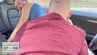 Caught Car Cruising In Public (risky)