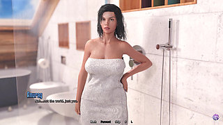 Horny Stepbro Accidently Walks Into His Busty Step Sister in the Shower - 3D Hentai Animated Porn - Life in Santa County