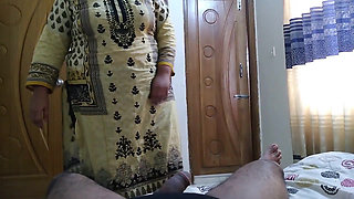 Indian MILF Stepmom Helps Stepson Cum