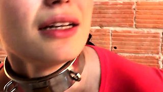 MSP video Anastasia in collar and cuffs
